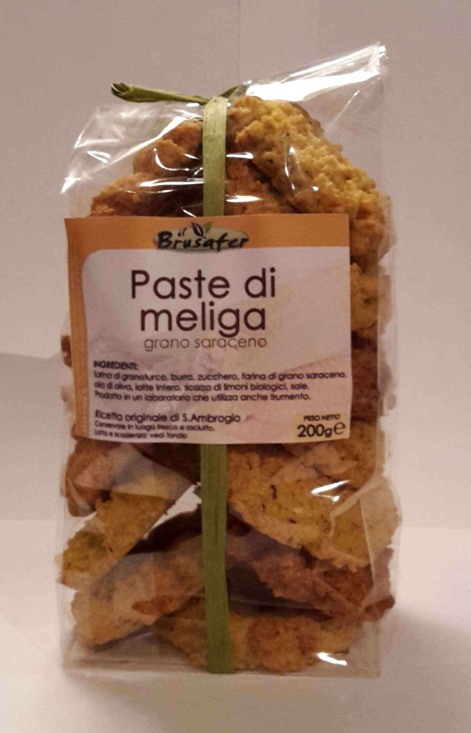 Paste di meliga al Grano Saraceno ~ IL BRUSAFER